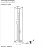 Loft floor lamps - industrial - Lucide RUBEN Floor lamp 3xE27 satin black brass 00724/03/30 - product 33