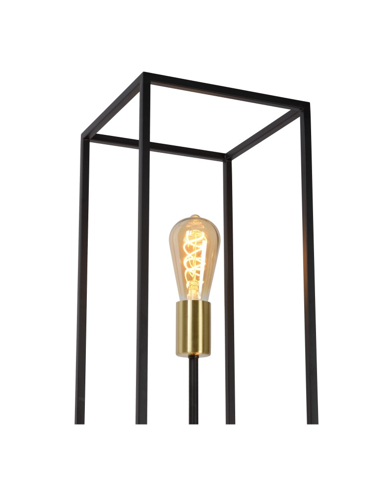 Loft floor lamps - industrial - Lucide RUBEN Floor lamp 3xE27 satin black brass 00724/03/30 - product kolory-swiatla.pl 40