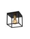 Lucide RUBEN Ceiling 1xE27 satin black brass 00124/01/30