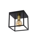 Loft ceiling lamps - industrial - Lucide RUBEN Ceiling 1xE27 satin black brass 00124/01/30 - product 2
