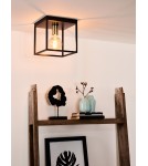 Loft ceiling lamps - industrial - Lucide RUBEN Ceiling 1xE27 satin black brass 00124/01/30 - product 3