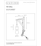 Boho wall lamps - Lucide FIX Wall-mounted E27 excl. H22cm 08208/01/30 - product 23