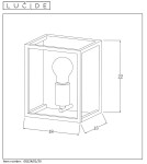 Wall lamps - Lucide ARTHUR Wall mounted 1xE27 black swordfish 08224/01/30 - product 22