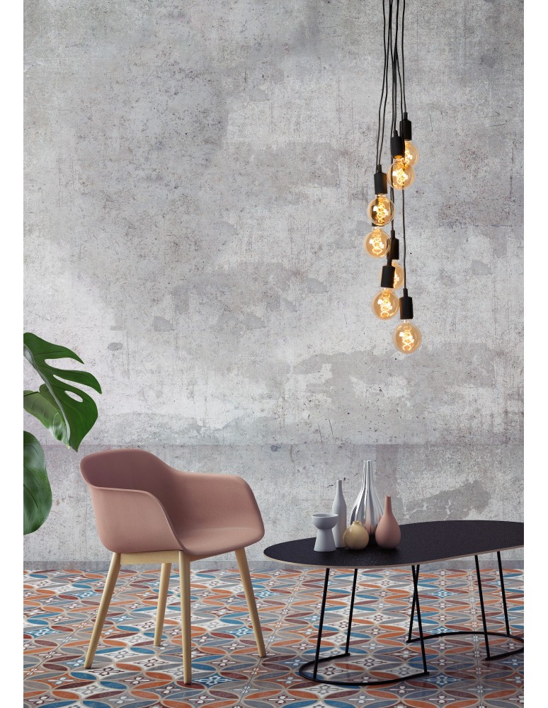 Pendant lamps - Lucide FIX MULTIPLE Pendant 7xE27 black 08408/07/30 - product kolory-swiatla.pl 18