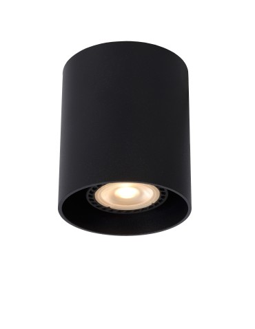 Lucide BODI Round GU10 excl D8 H9.5cm Black 09100/01/30 Plafond.