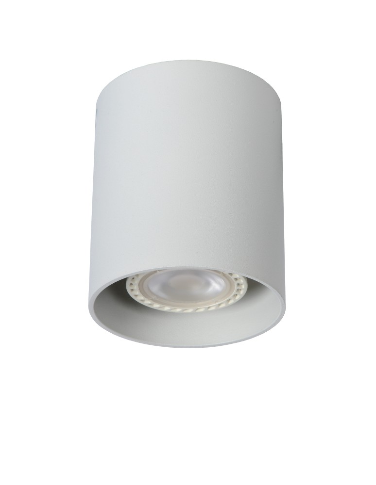 Lucide BODI Round GU10 excl D8 H9.5cm White 09100/01/31 Plafond.