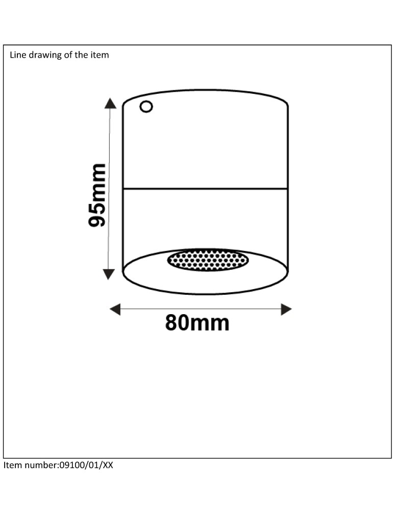 Lucide BODI Round GU10 excl D8 H9.5cm White 09100/01/31 Plafond.
