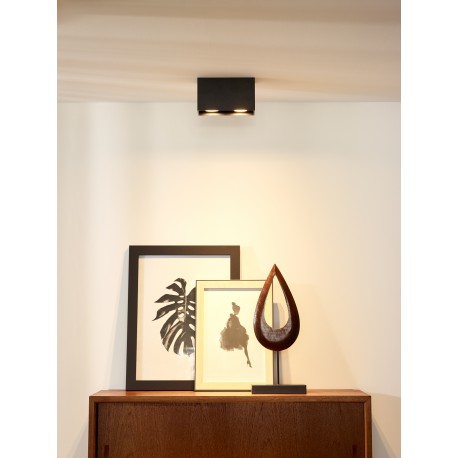 Lucide BODI Square 2xGU10 excl 16/8/9.5cm B 09101/02/30 Plafond.