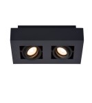 Ceiling luminaires for replaceable light source - Lucide XIRAX Ceiling 2xGU10 black 09119/11/30 - product 1