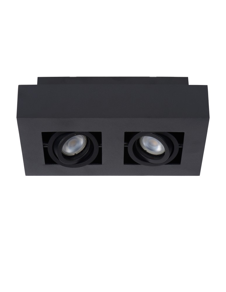 Ceiling luminaires for replaceable light source - Lucide XIRAX Ceiling 2xGU10 black 09119/11/30 - product kolory-swiatla.pl 17