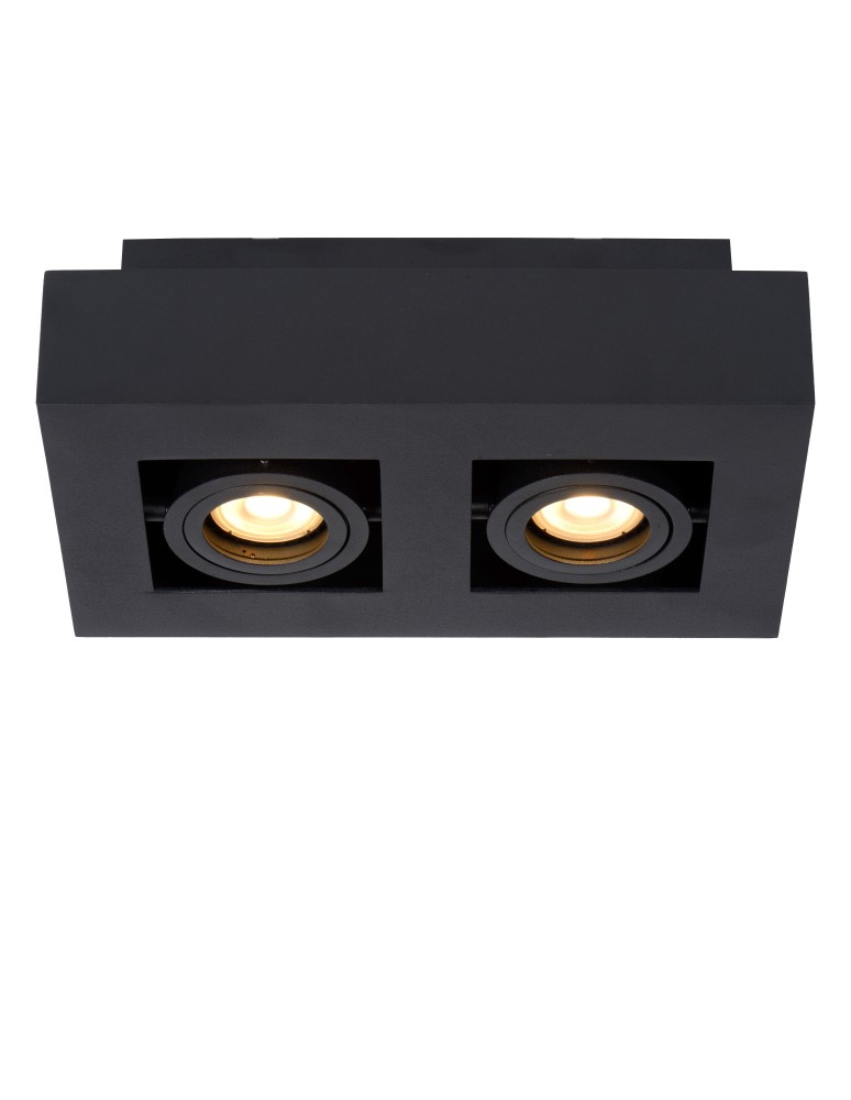 Ceiling luminaires for replaceable light source - Lucide XIRAX Ceiling 2xGU10 black 09119/11/30 - product kolory-swiatla.pl 19
