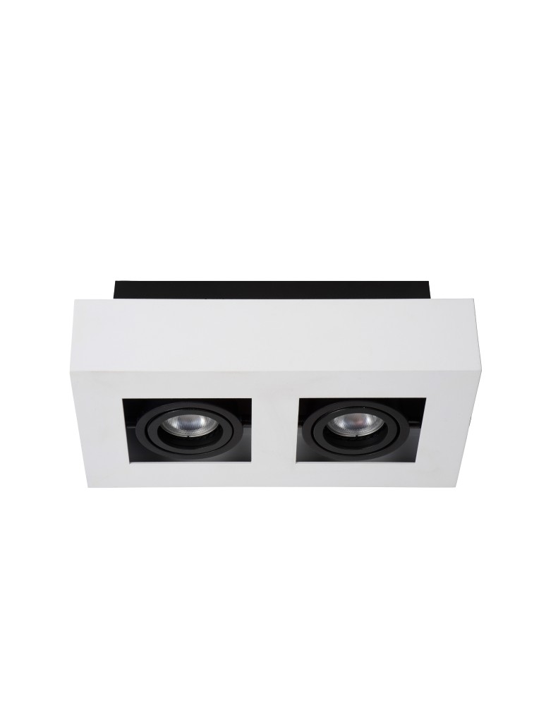 Ceiling luminaires for replaceable light source - Lucide XIRAX Ceiling 2xGU10 white black 09119/11/31 - product kolory-swiatla.pl 15