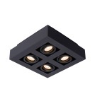 Plafonds - Lucide XIRAX Ceiling 4xGU10 black 09119/21/30 - product 1