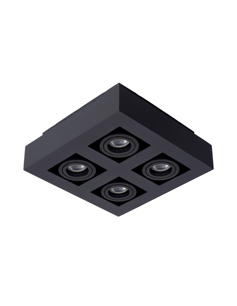 Plafonds - Lucide XIRAX Ceiling 4xGU10 black 09119/21/30 - product kolory-swiatla.pl 13