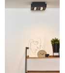 Plafonds - Lucide XIRAX Ceiling 4xGU10 black 09119/21/30 - product 14