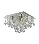 Ceiling lamps with crystals - Zuma Line RANGEL Silver G9 42W Ceiling Lamp RLX92711-5. - product 1