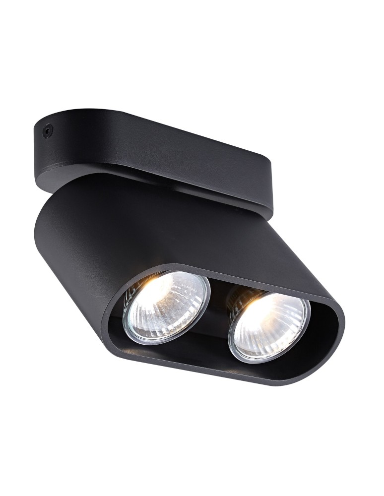 Spotlight ceiling lamps - Zuma Line RONDIA2 Black GU10 50W ACGU10-147 - product kolory-swiatla.pl 1
