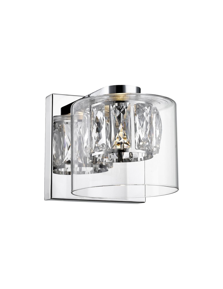 Glamour wall lamps - Zuma Line GEM LED wall lamp 5W W0389-01A-B5AC. - product kolory-swiatla.pl 1