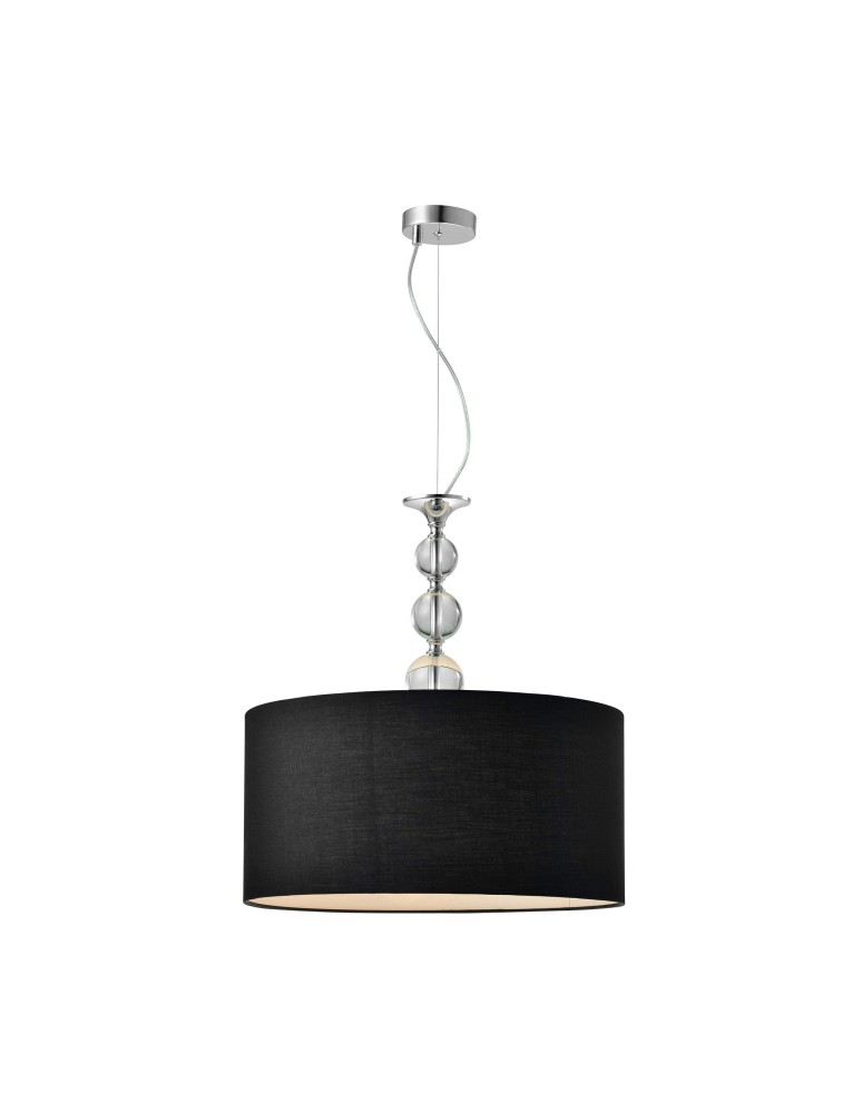 Pendant lamps with lampshade - Zuma Line REA II Pendant Lamp Black E27 60W RLD93163-1B. - product kolory-swiatla.pl 2