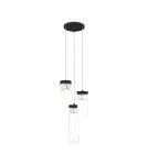 Triple pendant lamps - Zuma Line GEM Pendant Lamp Black G9 28W P0389-03D-P7AC. - product 1