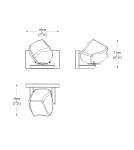 Wall lamps - Zuma Line ROCK wall lamp G9 42W W0488-01A-U8AC. - product 2