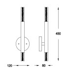 Glamour wall lamps - Zuma Line ONE LED 5W Chrome wall lamp W0461-02E-F4F4. - product 2