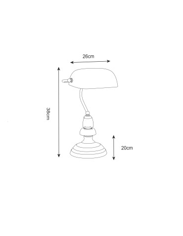 Zuma Line TABLE Biurkowa T110810 E27 60W T110810 - produkt 2