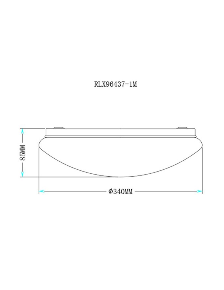 Round Plafonds - Zuma Line CARPI LED 18W Ceiling Lamp RLX96437-1M. - product kolory-swiatla.pl 2