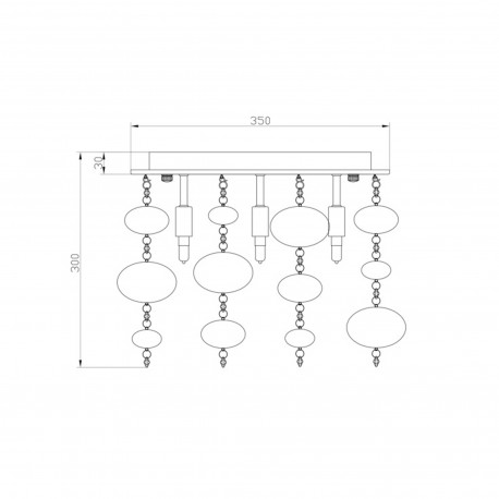 Zuma Line ELLI Lampa Sufitowa G9 40W RLX92175-5