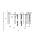 Glamour ceiling lamps - Zuma Line VERONA 40W G9 Ceiling Lamp RLX92174-8B. - product 2