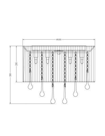 Zuma Line VERONA Lampa Sufitowa G9 40W RLX92174-8B - produkt 2