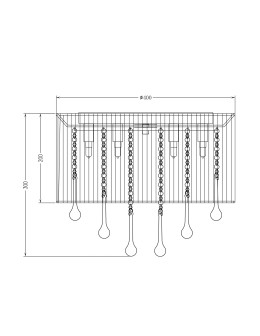 Zuma Line VERONA Lampa Sufitowa G9 40W RLX92174-8B - produkt 2