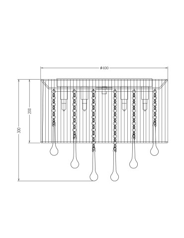 Zuma Line VERONA Lampa Sufitowa G9 40W RLX92174-8A - produkt 2