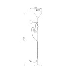 Floor lamps - Zuma Line TWINS Floor Lamp E27, E14 60W/40W RLL94898-2. - product 2