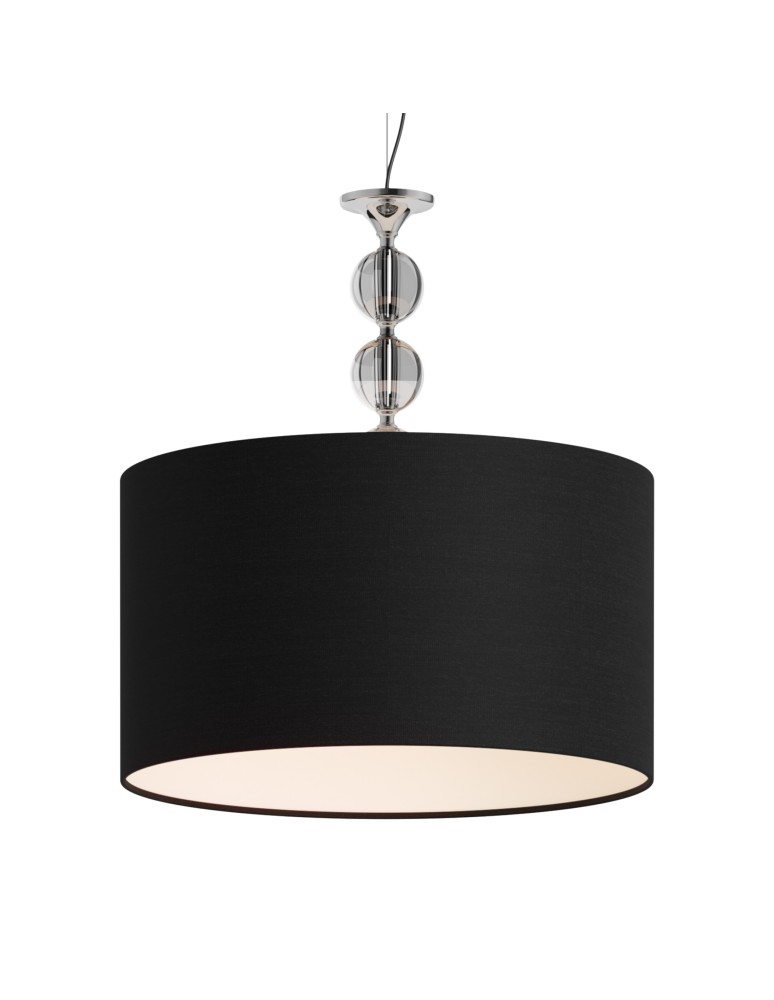 Pendant lamps with lampshade - Zuma Line REA II Pendant Lamp Black E27 60W RLD93163-1B. - product kolory-swiatla.pl 1