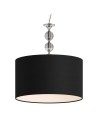 Zuma Line REA II Lampa Wisząca Czarna E27 60W RLD93163-1B