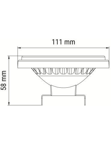 OXYLED PERFECTCOLOR AR111 12W 900lm CRI90 30° 3000K Silver 892299 - product 2