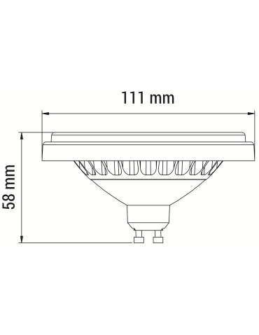 OXYLED PERFECTCOLOR ES111 12W 960lm CRI90 30° 4000K Silver 892268 - product 2