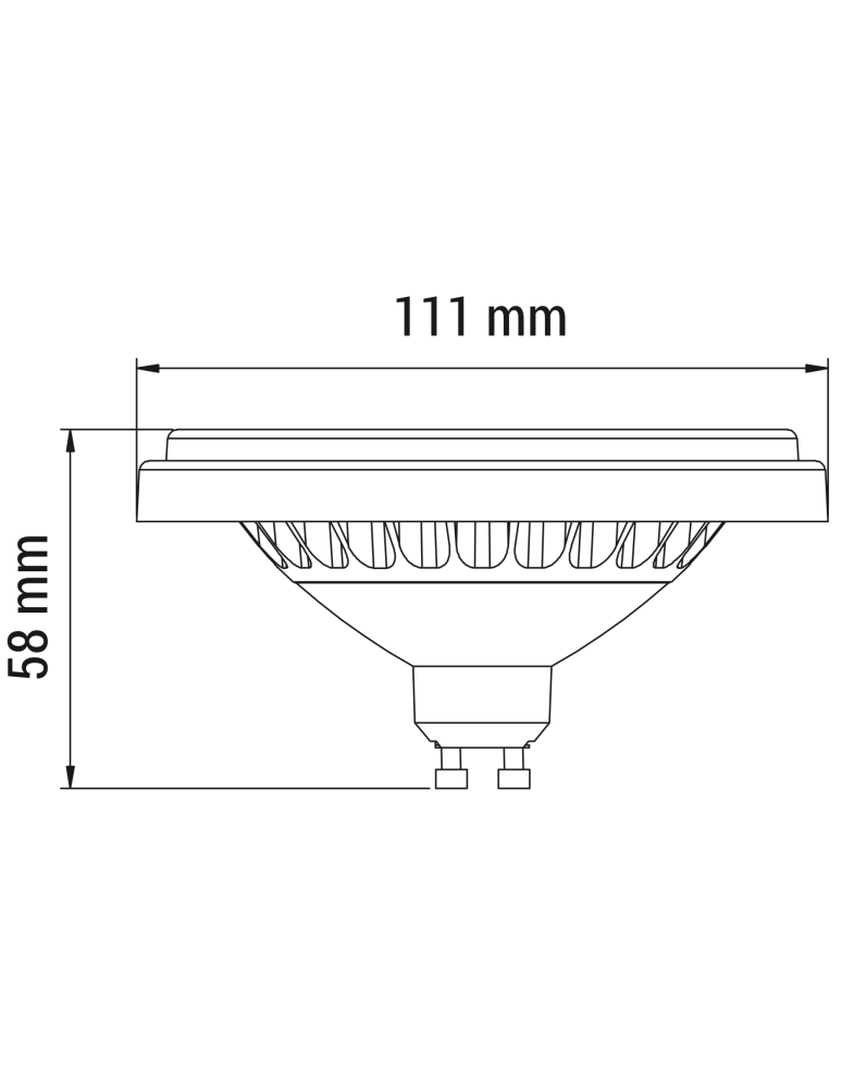 LED ES111 GU10 230V bulbs - OXYLED PERFECTCOLOR ES111 12W 960lm CRI90 30° 4000K Silver 892268 - product kolory-swiatla.pl 2