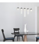 Pendant lamps on a strip - Zuma Line GEM Pendant Lamp Chrome G9 28W P0389-05E-B5AC. - product 4