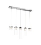 Pendant lamps on a strip - Zuma Line GEM Pendant Lamp Chrome G9 28W P0389-05E-B5AC. - product 1