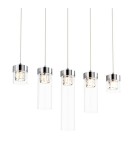 Pendant lamps on a strip - Zuma Line GEM Pendant Lamp Chrome G9 28W P0389-05E-B5AC. - product 2
