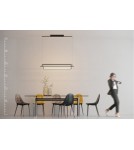 LED pendant lamps - Azzardo VIENA BLACK 1xLED Pendant Black AZ2849 - product 4