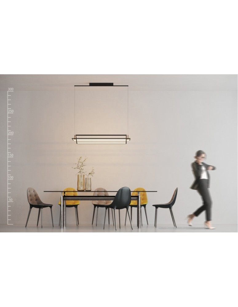 LED pendant lamps - Azzardo VIENA BLACK 1xLED Pendant Black AZ2849 - product kolory-swiatla.pl 4