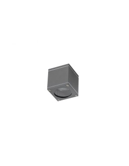 Azzardo JOE SQUARE DGR 1xGU10 Outdoor Ceiling Light Dark Grey IP54 AZ3323.