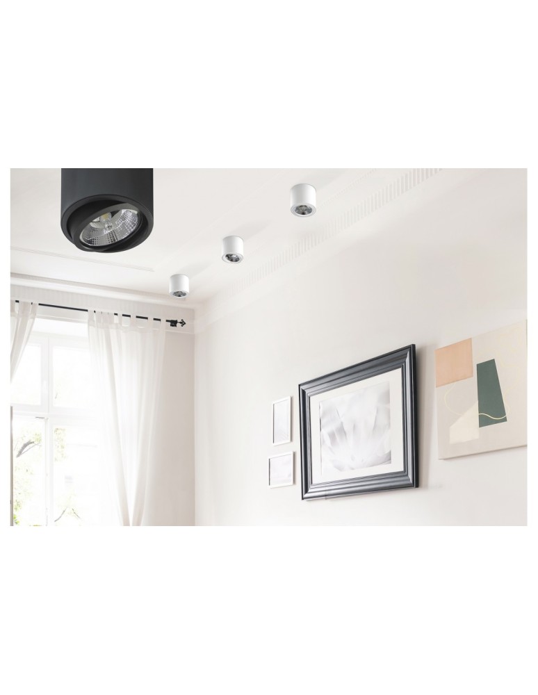Ceiling luminaires for replaceable light source - Azzardo ALIX 230V WHITE 1xES111 Surface-mounted White AZ3541 - product kolory-swiatla.pl 2