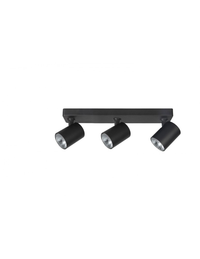 Spotlight ceiling lamps - Azzardo EXO 3 BLACK 3xGU10 Ceiling Spotlight Black AZ3197 - product kolory-swiatla.pl 1