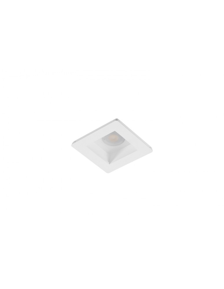 Flush-mounted lamps - pendants - Azzardo HERA GIPS SQUARE M 1xES111 Recessed White AZ3467. - product kolory-swiatla.pl 1