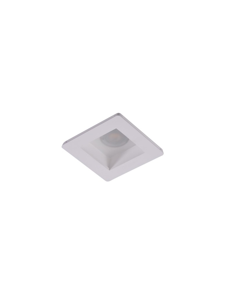 Flush-mounted lamps - pendants - Azzardo HERA GIPS SQUARE M 1xES111 Recessed White AZ3467. - product kolory-swiatla.pl 2