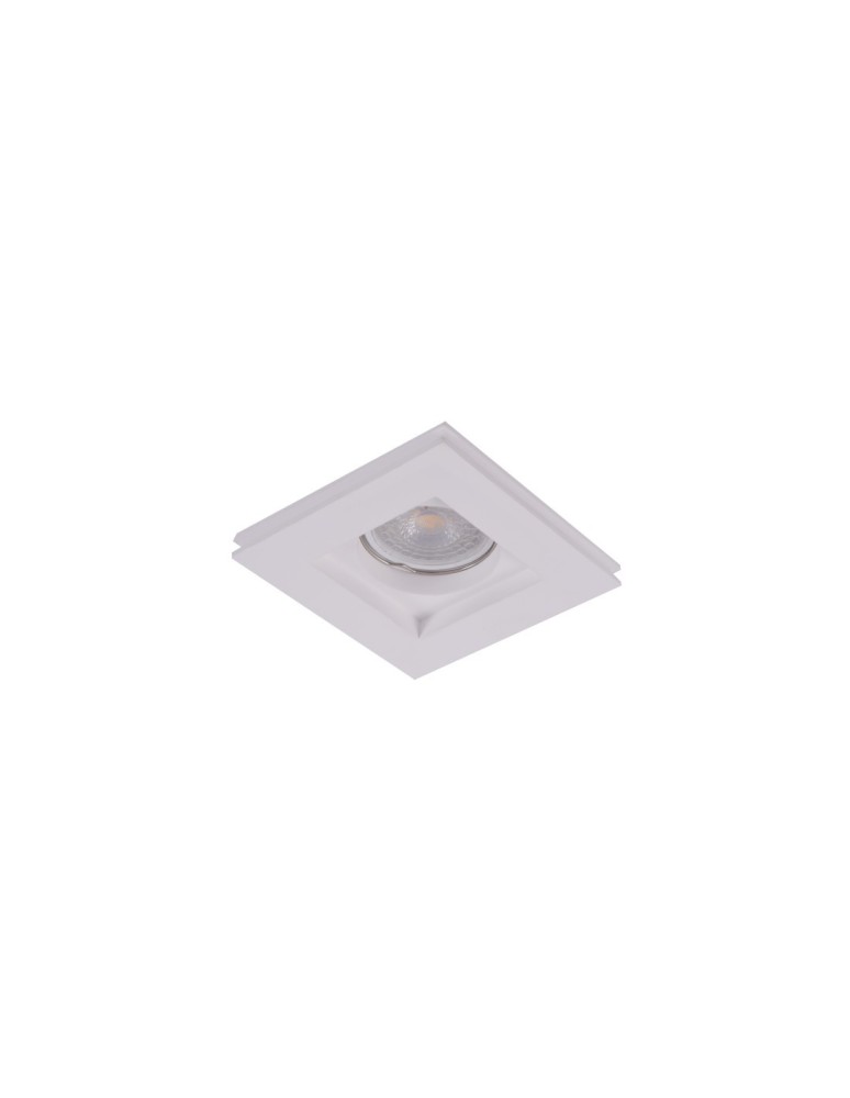 Flush-mounted lamps - pendants - Azzardo HERA GIPS SQUARE S 1xES111 Recessed White AZ3466 - product kolory-swiatla.pl 2